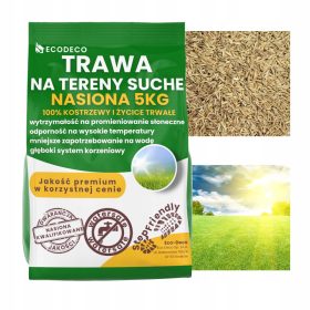    Dekogras, Grasmischung, für Trockenbereiche, Garten, Renovierung Eco Deco 200 m² 5 kg