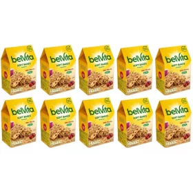   10x 250g BELVITA Soft Red Berries Keksriegel mit Getreide, Cranberries und Rosinen