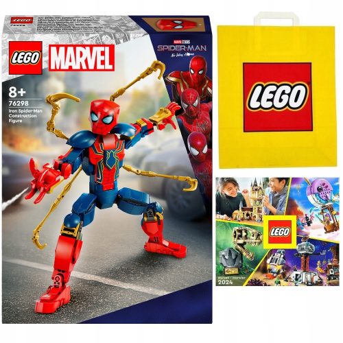 LEGO Super Heroes 76298 Iron Spider-Man Figur + 2 weitere Produkte