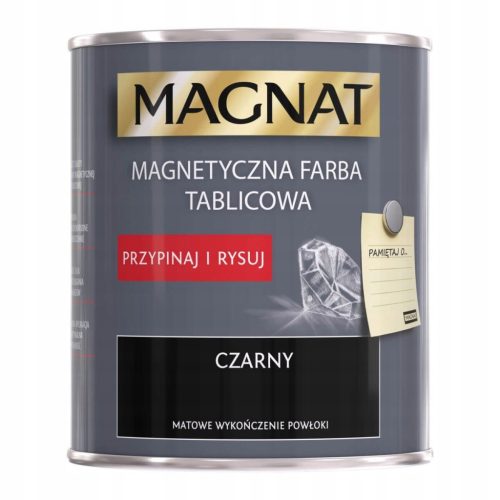  Magnat Magnet-Latex-Wand- und Tafelfarbe 0,75 l, mattschwarz