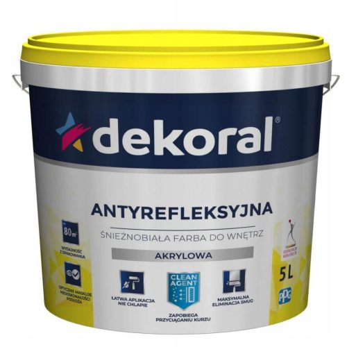  Dekoral Acryl-Wandfarbe 5 l, mattweiß
