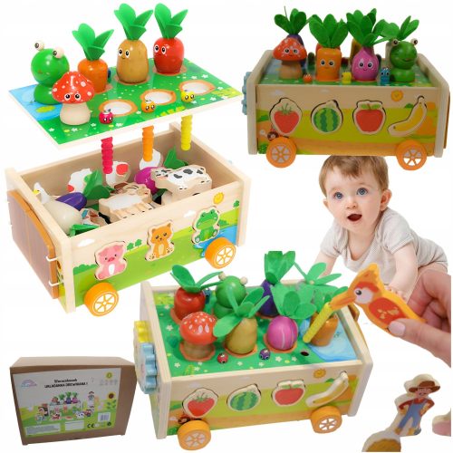  LOGIKSPIEL FARM SKILL SORTER TIERE UND WÜRMER MONTESSORI