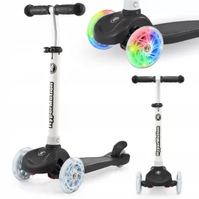    TRINGO dreirädriger Balance-Scooter, 3-8 Jahre alt – Schwarz + leuchtende LED-Räder