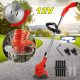  BATTERIE-STRIMMER GARTENGRASBUTTER 650W 2X BATTERIE-SET