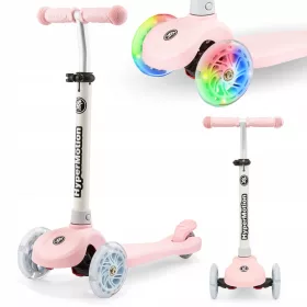    TRINGO Dreirad-Balance-Scooter, 3–8 Jahre alt – Pink + leuchtende LED-Räder