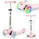 TRINGO Dreirad-Balance-Scooter, 3–8 Jahre alt – Pink + leuchtende LED-Räder
