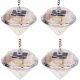  Martom eingebettete Solarlampe 8 cm 4 Stk.