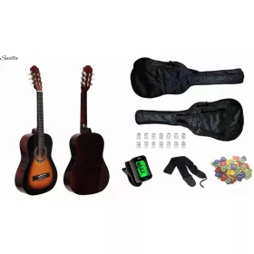    KLASSISCHE GITARRE 1/2 SEVILLA BSB + ZUBEHÖR + KOSTENLOSE GESCHENKE