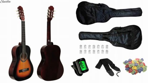 KLASSISCHE GITARRE 1/2 SEVILLA BSB + ZUBEHÖR + KOSTENLOSE GESCHENKE