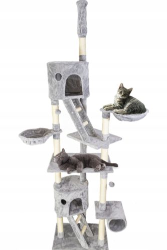  Deckenkratzbaum, hoher Kratzbaum, Bett, Kratzbaum, Pet HOBBY Turm höher als 220 cm