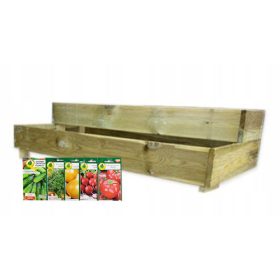  Mini-Gewächshaus 60 cm x 124 cm aus Holz