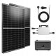 Balkon-Photovoltaik 1000W mit HMS 800W Wechselrichter und Kraftwerk