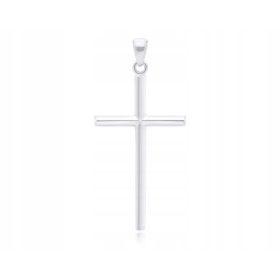  Herrenkreuz aus Silber, großes glattes Kreuz, PR. 925