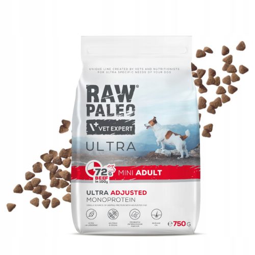  Rohes Paleo-Trockenfutter für Rindfleisch 0,75 kg