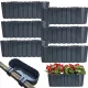  Prosperplast Blumentopf 38,3 cm x 21,2 x 13 cm Durchmesser 20 cm Kunststoff schwarz