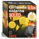  Smartled 650 cm Solargirlande, schwarz