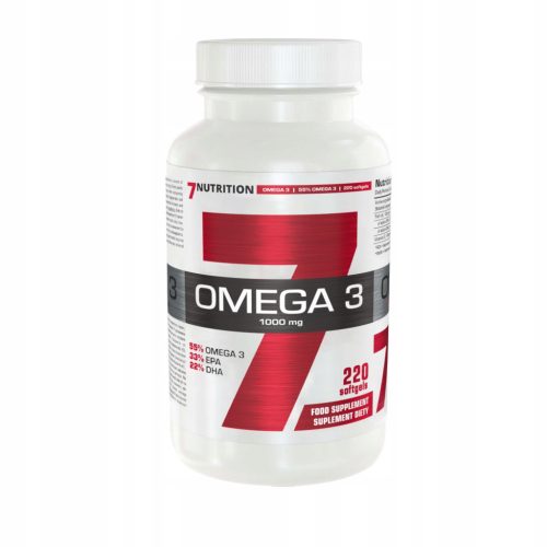 7NUTRITION OMEGA 3 - Hochwertiges Omega-3 Öl, 220 Kapseln