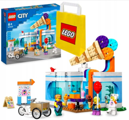  LEGO City 60363 Eisdiele + VP Papiertüte LEGO 6315794 Groß