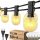  GIRLANDE GARTENLAMPEN TERRASSE TERRASSE 15M 50+4STK. FÜR BALKON LANGE LICHT
