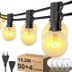  GIRLANDE GARTENLAMPEN TERRASSE TERRASSE 15M 50+4STK. FÜR BALKON LANGE LICHT
