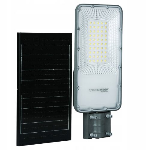  GERMINA Straßenlaterne 100 W 1000 lm, solarbetrieben