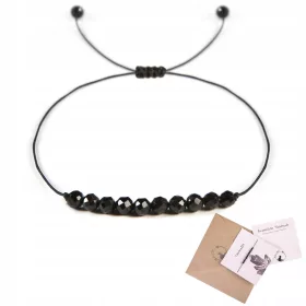  SCHWARZES TURMALIN-Armband, reinigende Harmonie