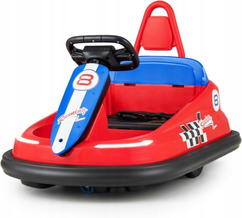  6V elektrische Stoßstange, 360 Grad Kinderfahrzeug mit Musik, (rot)