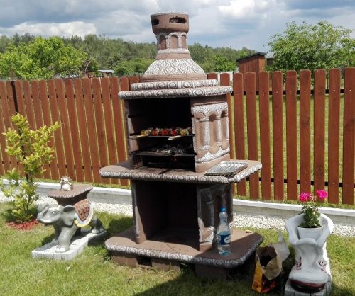  Beton Gartengrill verstärkt Palast Kamin 2 Platten