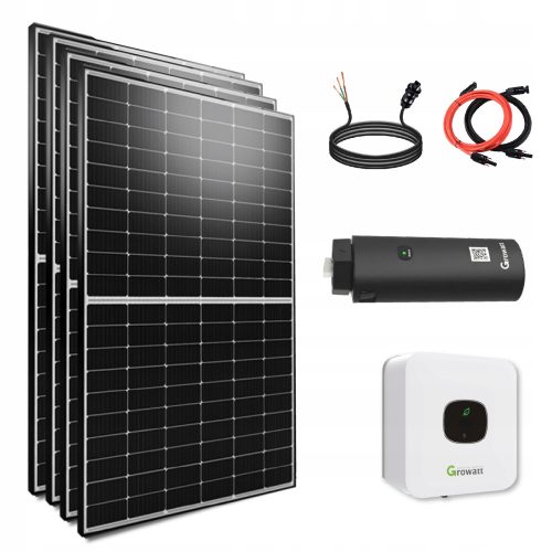 Komplettes 2000-W-Balkon-Set mit Growatt 2-kW-Wechselrichter und WLAN-Stick