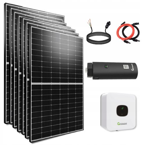 Komplettes 3500-W-Balkonset mit Growatt 3,3-kW-Wechselrichter und WIFI-Stick