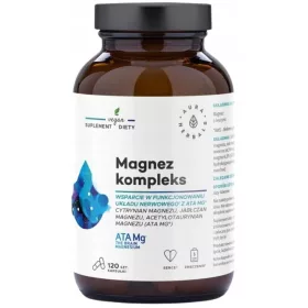   Aura Herbals Magnesium Komplex ATA Mg - Unterstützung für das Nervensystem, 120 Kapseln