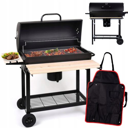  MalTec Holzkohlegrill 71 x 35 cm + MalTec Grillschürze 59,5 cm