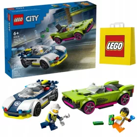    LEGO City 60415 Polizeiauto-Verfolgungsjagd, Muscle-Car + LEGO Papiertüte