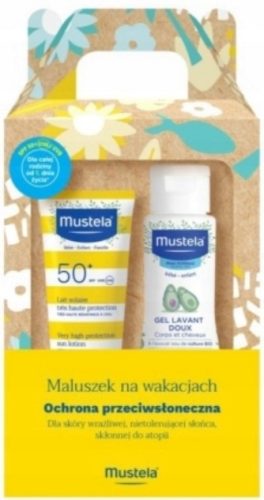 Mustela Reiseset für Babys: Sonnenmilch SPF50+ und Sanftes Waschgel