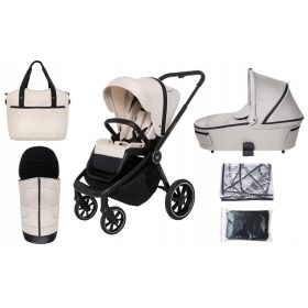    Muuvo 2in1 Kinderwagen, Kinderwagen Quick 4.0 + Gondola 3.0 Standard Desert Sand + Steel Grey