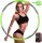 Arteesol Hula Hop Hoop mit Nieten Grün-Grau 75-96 cm