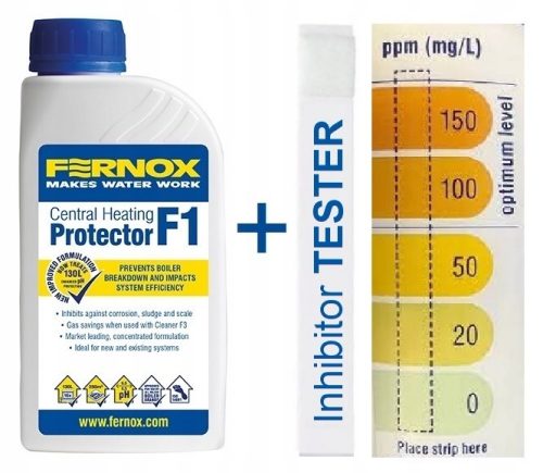  Fernox F1 Korrosionsinhibitor + TEST Tester 500 ml