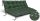  2 Gartenkissen 120x80x40 für Bank Palettenschaukel Wasserdicht Grün