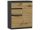  Mobene Moderne Kommode 80 x 40 x 98 cm Anthrazit matt