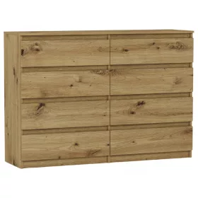    Mobene Moderne Kommode 140 x 40 x 98 cm, matte Artisan-Eiche