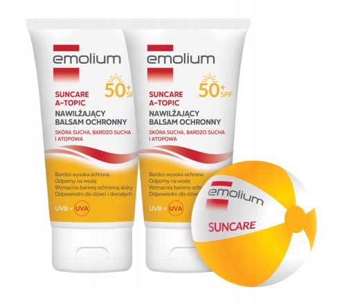 Emolium SUNCARE ATOPIC Feuchtigkeitsspendender Schutzbalsam SPF 50+ inkl. Gratis Strandball