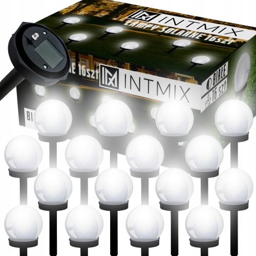  Solar-Pendelleuchte INTMIX weiß 34 cm 16 Stk.