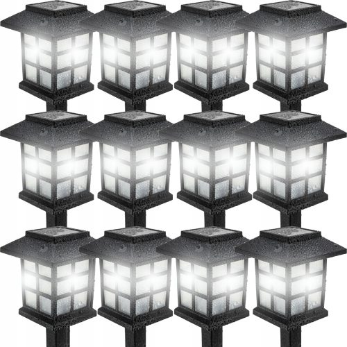  Briix Solarlampe, schwarz, 39 cm, 12 Stk.