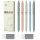  5 x automatische Clicker-Stifte SET Gelstift + 10 Ersatzminen SCHWARZ