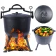  Jagdkessel, Gusseisen, Ungarischer Topf für Lagerfeuer, Grill, 10l