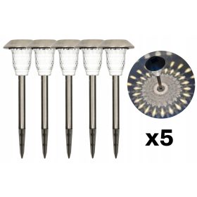  MEGAKABEL Einbau-Solarlampe Silber 31 cm 1 Stk.