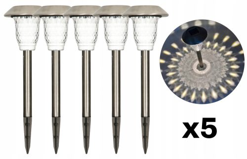  MEGAKABEL Einbau-Solarlampe Silber 31 cm 1 Stk.