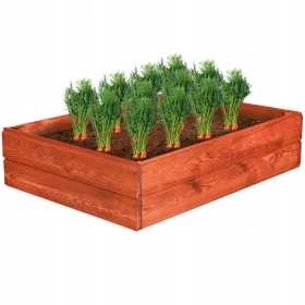    PlantBox Blumentopf 110 cm x 80 x 20 cm, Holz, Braun- und Beigetöne
