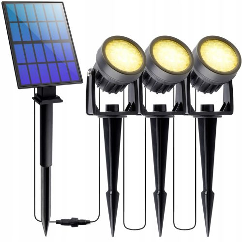 Lumiled Solarlampe, schwarz, 24 cm, 3 Stk.
