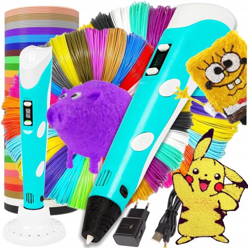  3D-Stift 55-001# + 2× Filament PLA Blow 1,75 mm 1 g mehrfarbig